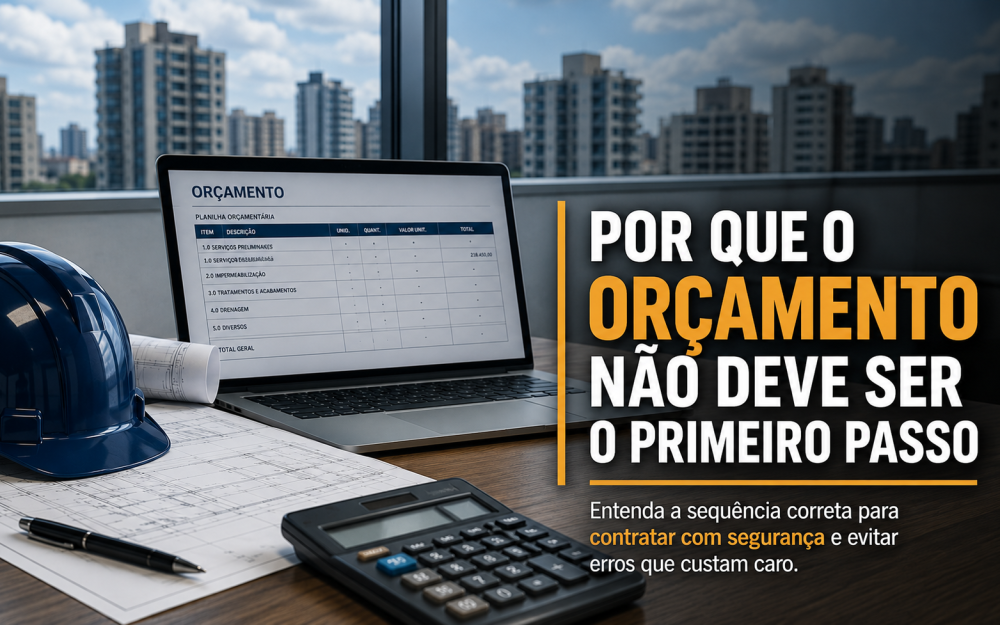 Por Que o Orçamento Não Deve Ser o Primeiro Passo em uma Obra de Impermeabilização
