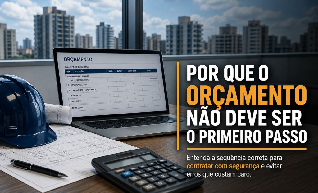 Por Que o Orçamento Não Deve Ser o Primeiro Passo em uma Obra de Impermeabilização