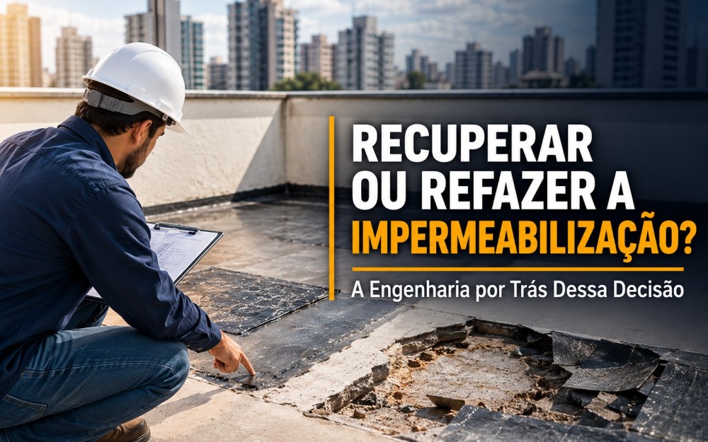 Recuperar ou Refazer a Impermeabilização? A Engenharia por Trás Dessa Decisão
