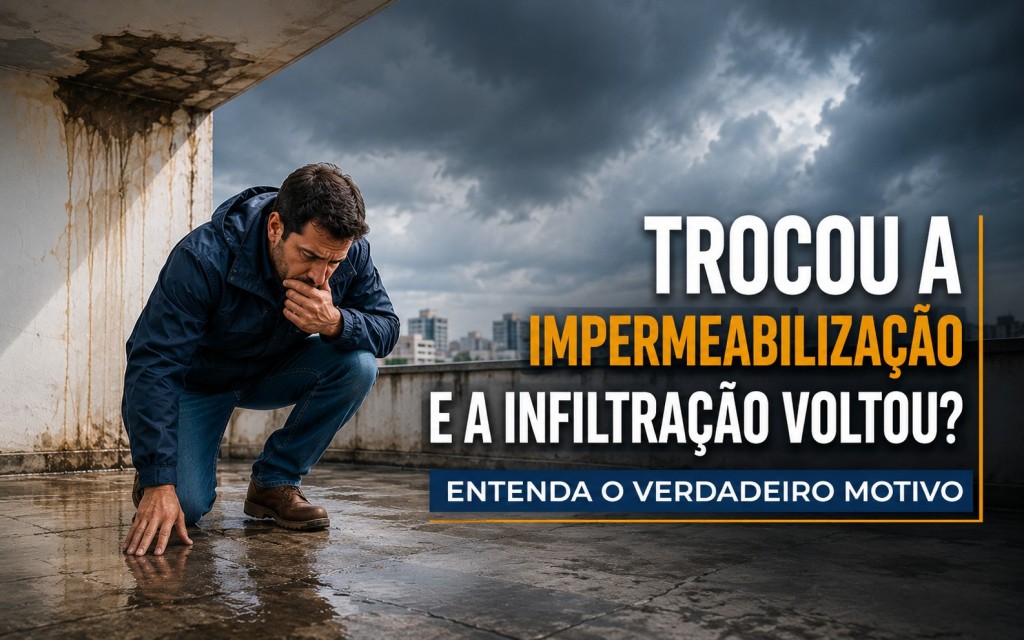 Trocou a Impermeabilização e a Infiltração Voltou? Entenda o Verdadeiro Motivo