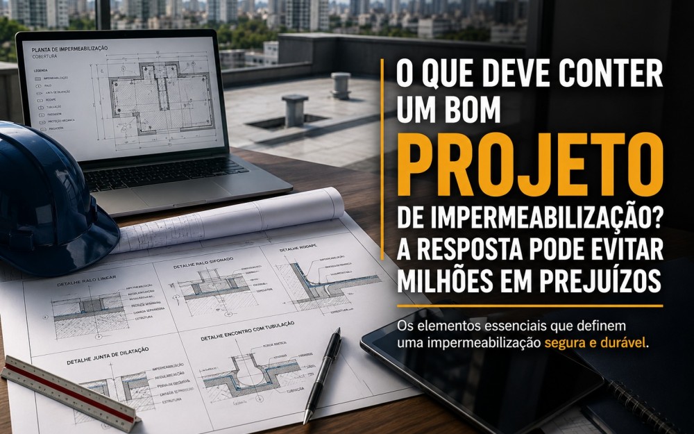 O que Deve Conter um Bom Projeto de Impermeabilização? A Resposta Pode Evitar Milhões em Prejuízos