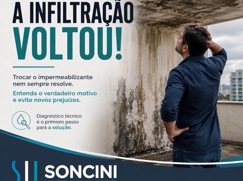 Trocou a Impermeabilização e a Infiltração Voltou? Entenda o Verdadeiro Motivo