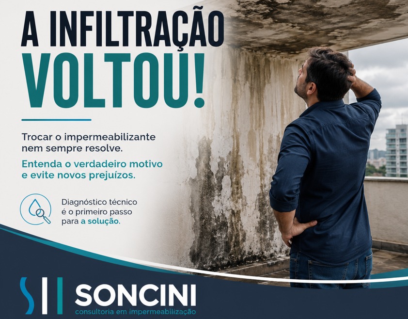Trocou a Impermeabilização e a Infiltração Voltou? Entenda o Verdadeiro Motivo