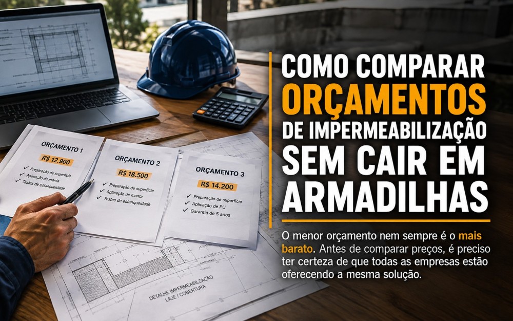 Como Comparar Orçamentos de Impermeabilização Sem Cair em Armadilhas