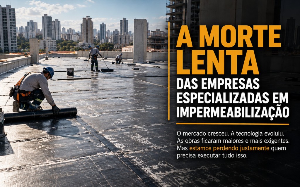 A morte lenta das empresas especializadas em impermeabilização